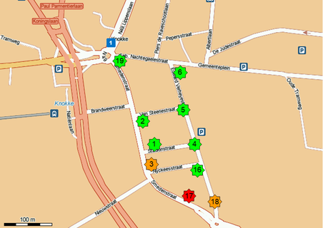 Lek op distributieleidingen stad Knokke-Heist.